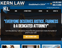 Tablet Screenshot of michaelkernlaw.com